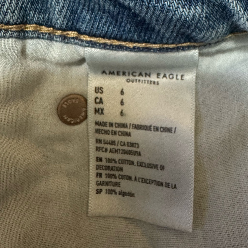 American Eagle Light Blue Denim Jean shorts - Picture 5 of 6